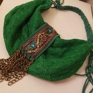 Green hobo bag